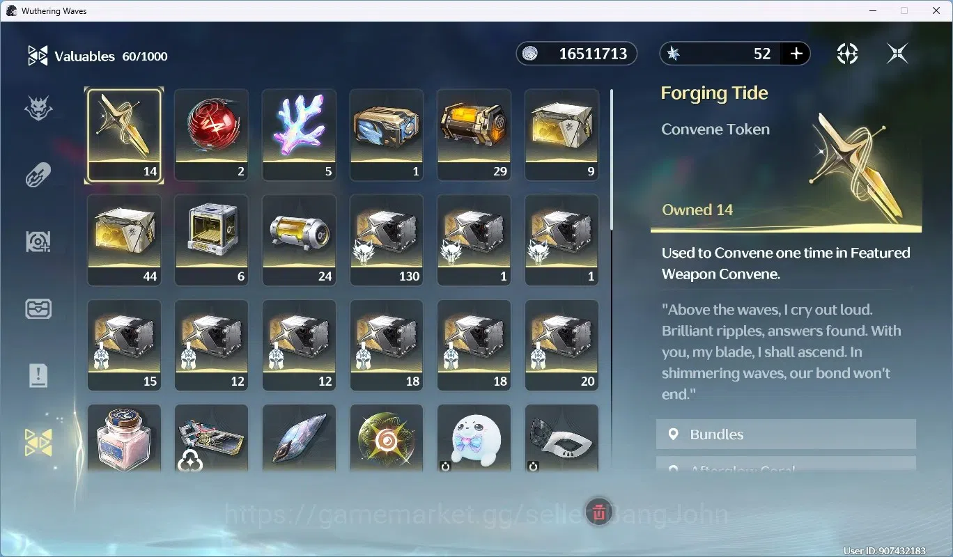 Wuthering Waves Accounts SEA|UL49|Rank5|5CharLimit[Hiyuki RC2(Sign),Lynae R image 9