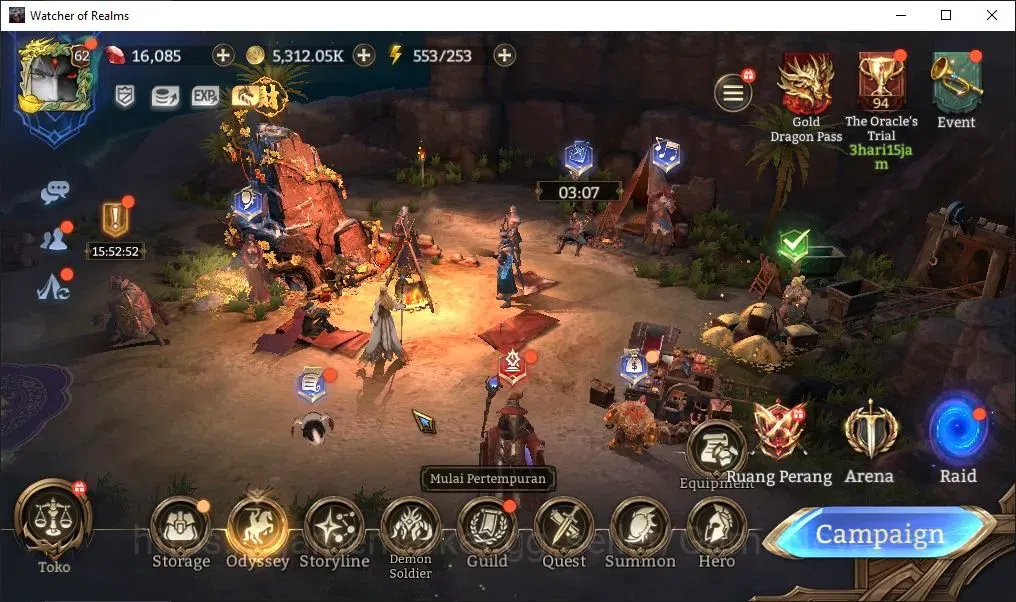 Watcher of Realms Accounts Global 60x|Lv 62| 2M Power|3 Lord[Rivenhald,Laya,T image 1