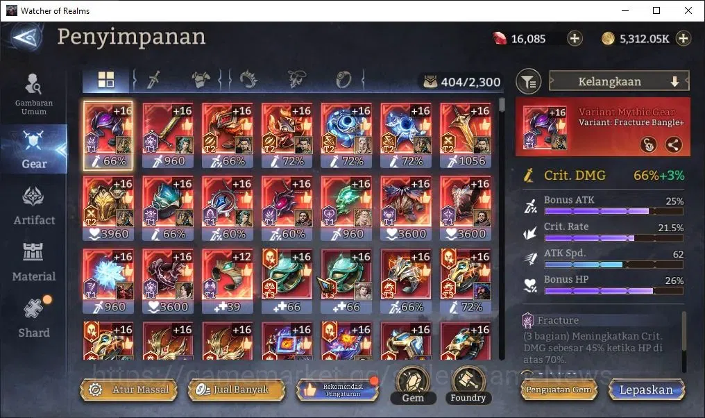 Watcher of Realms Accounts Global 60x|Lv 62| 2M Power|3 Lord[Rivenhald,Laya,T image 13