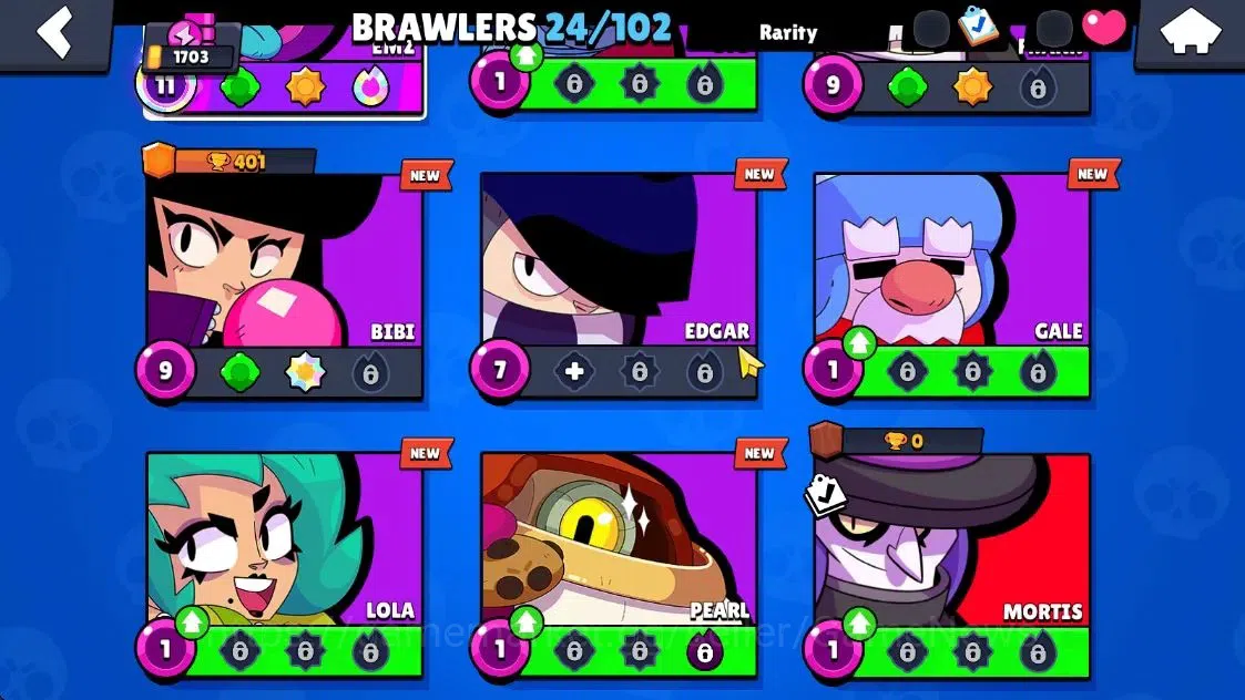 Brawl Stars Accounts 1703 Trophy|24 Brawlers 1 Max Lvl [EMZ] Myth Mortis|14 Skins|2 Epic [Sugarplum rosa] 2 SR|4,5K PP|CN 6