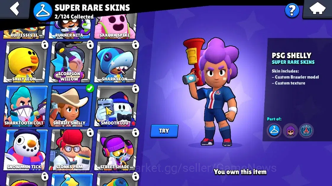 Brawl Stars Accounts 1703 Trophy|24 Brawlers 1 Max Lvl [EMZ] Myth Mortis|14 Skins|2 Epic [Sugarplum rosa] 2 SR|4,5K PP|CN 9