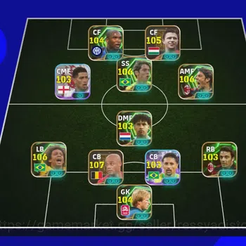 eFootball Accounts Legends & Iconic Players EFOOTBALL 2026 | EPIC SAMUEL ETOO,LEGEND PUSKAS,V COMPANY,MARCELO,J