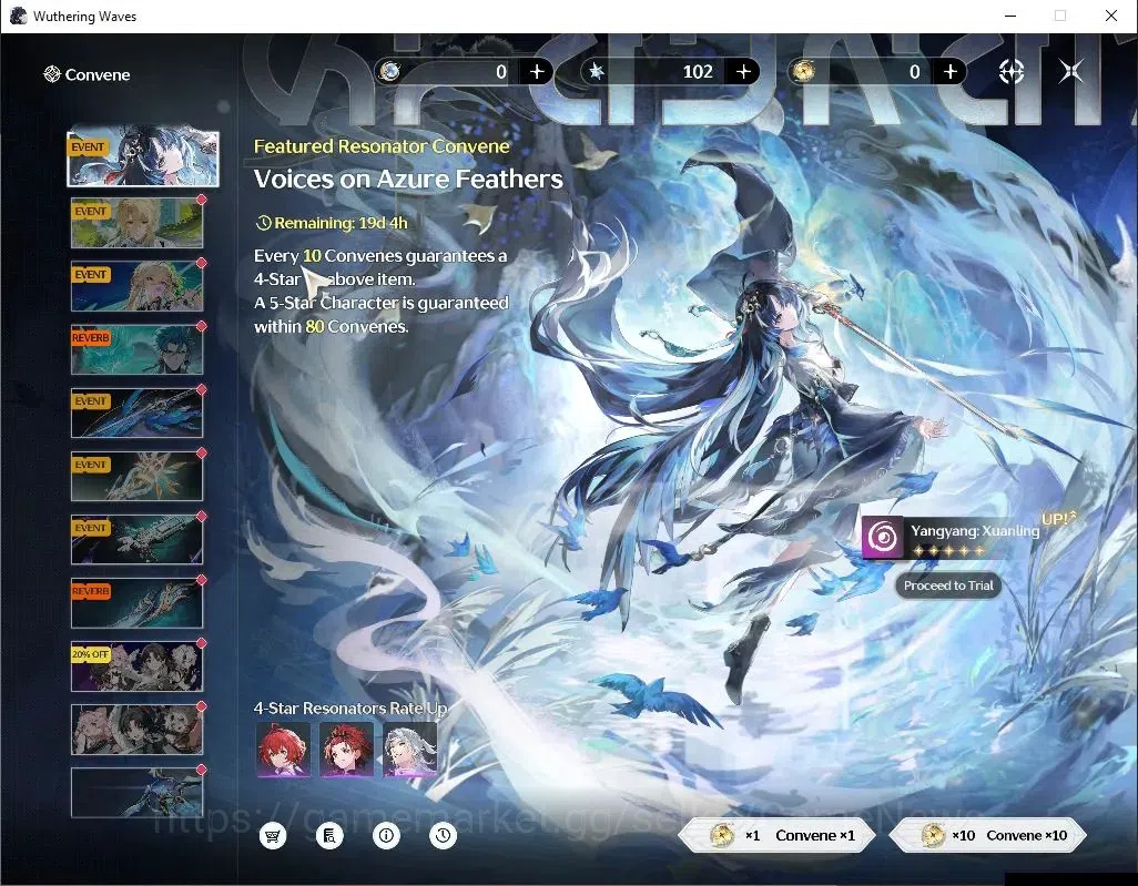 Wuthering Waves Accounts Others SEA |UL 49|2 Limited| Yangyang: Xuanling RC 5 + Signature, Rebecca |DB Lvl 30|MC Female|Log 12