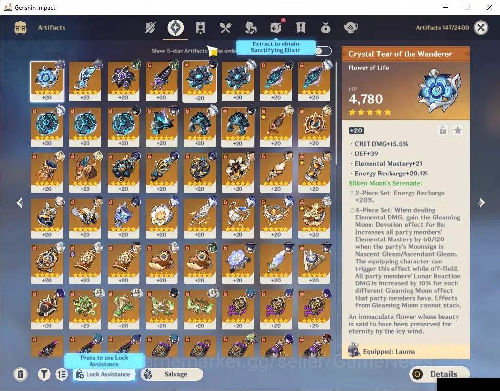 Genshin Impact Accounts ASIA|AR 58|17 Limited + 4 (*5Weapon)|Nefer,Lauma,N image 6