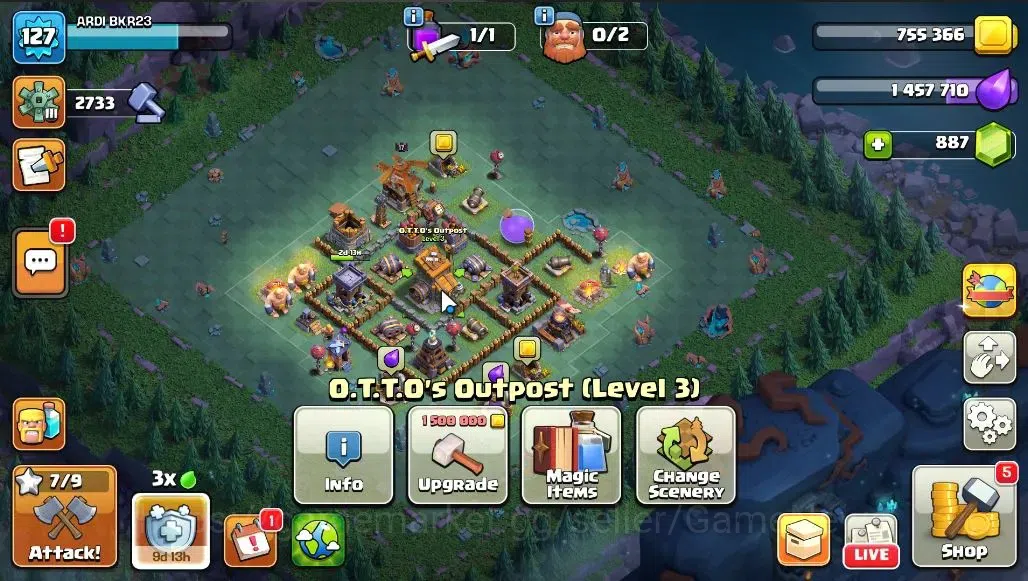 Clash of Clans Accounts LV 127|TH 13-BH 10||HH 7|Limited Skin|BK 38,AQ 40, image 14
