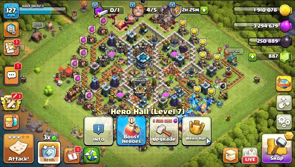 Clash of Clans Accounts LV 127|TH 13-BH 10||HH 7|Limited Skin|BK 38,AQ 40, image 7