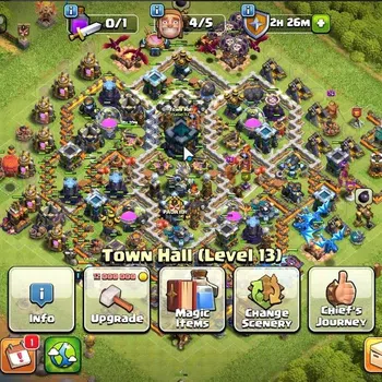 Clash of Clans High-End LV 127|TH 13-BH 10||HH 7|Limited Skin|BK 38,AQ 40, image 1