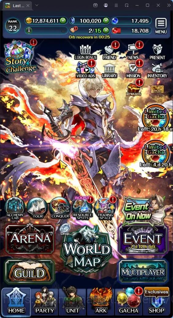 Last Cloudia Accounts GLOBAL|Rank 22|100K Crysta|Top Tier Unit (Total 17 image 1