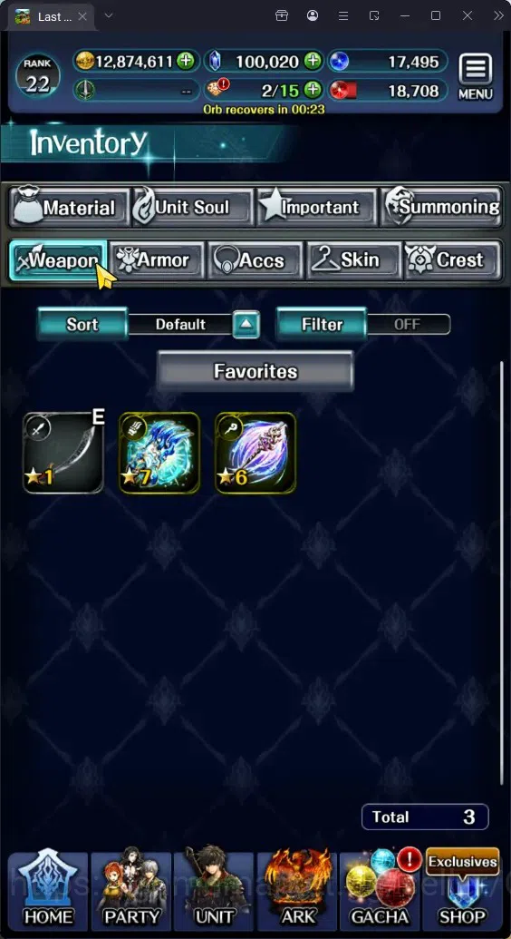 Last Cloudia Accounts GLOBAL|Rank 22|100K Crysta|Top Tier Unit (Total 17 image 14