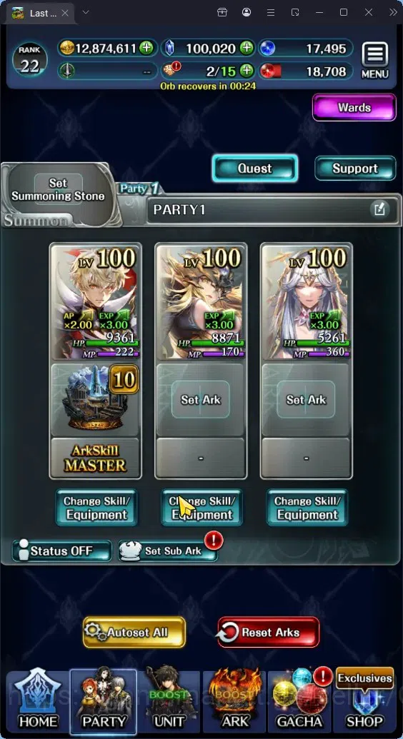 Last Cloudia Accounts GLOBAL|Rank 22|100K Crysta|Top Tier Unit (Total 17 image 2
