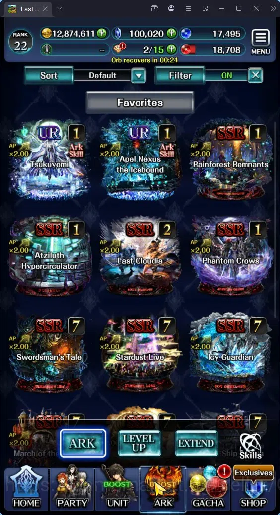 Last Cloudia Accounts GLOBAL|Rank 22|100K Crysta|Top Tier Unit (Total 17 image 5