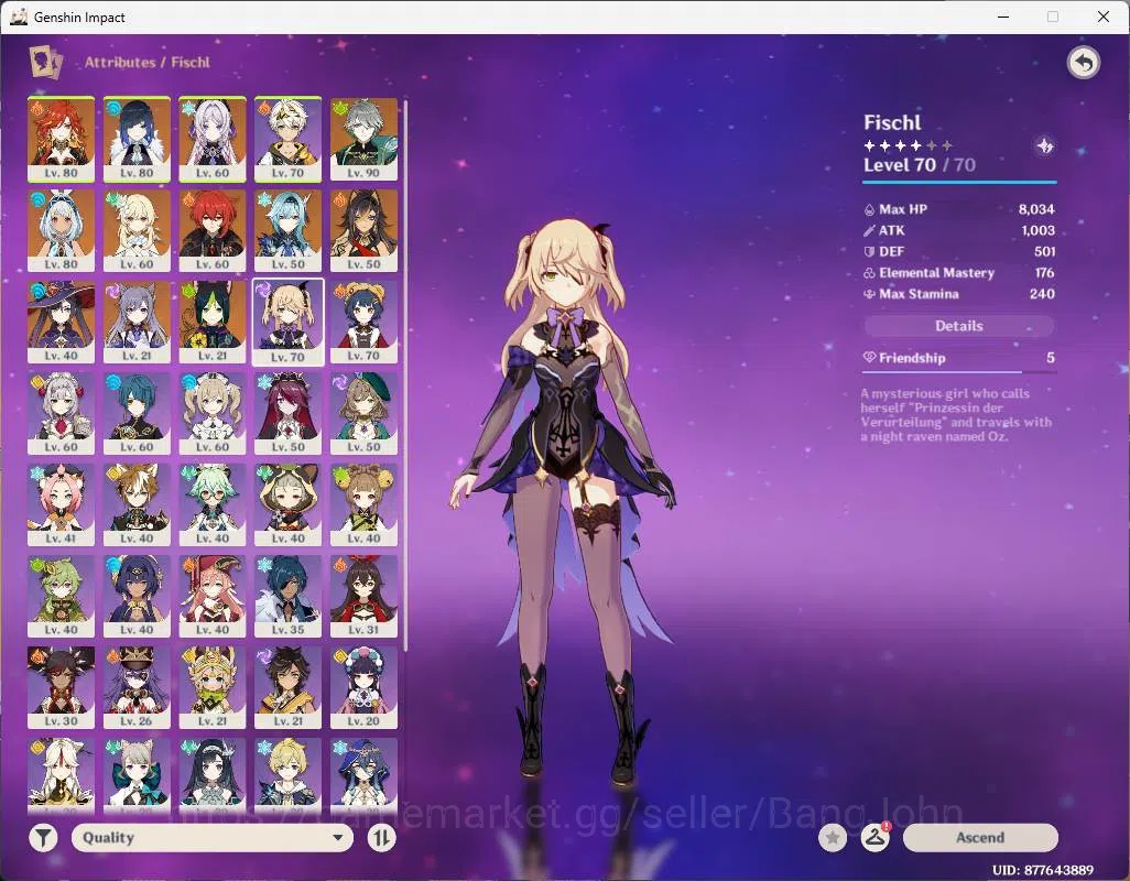 Genshin Impact Accounts ASIA | AR 54 | Mayuika, Yelan, Citlali, Bennet, Al image 15