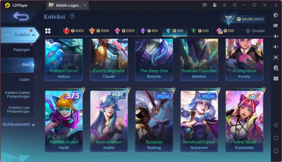 Mobile Legends: Bang Bang Accounts GLOBAL|Hero 115|Skin 152|Prime Beatrix,Blazing Lay image 12