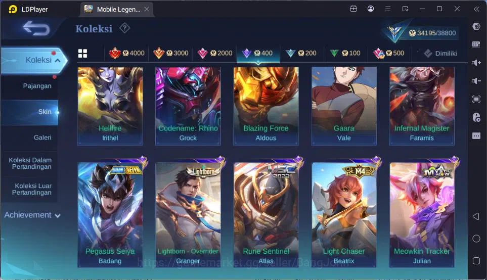 Mobile Legends: Bang Bang Accounts GLOBAL|Hero 115|Skin 152|Prime Beatrix,Blazing Lay image 17