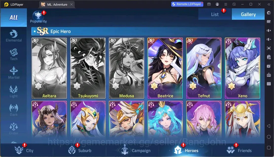 Mobile Legends: Adventure Accounts Global |LV 342|701M Power|VIP 10|Camp 65-4|Hero 321|11 Nexus|40Awaken|2UR|10Epic|50Rare 10