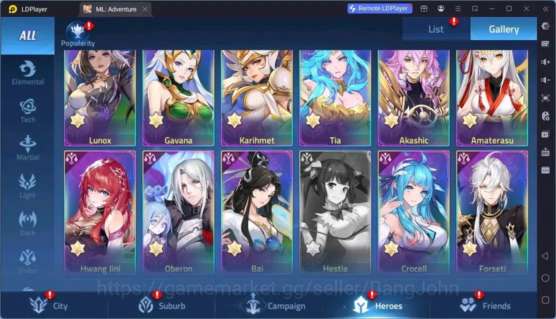 Mobile Legends: Adventure Accounts Global |LV 342|701M Power|VIP 10|Camp 65-4|Hero 321|11 Nexus|40Awaken|2UR|10Epic|50Rare 11