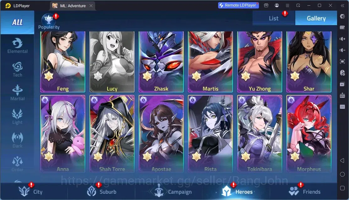 Mobile Legends: Adventure Accounts Global |LV 342|701M Power|VIP 10|Camp 65-4|Hero 321|11 Nexus|40Awaken|2UR|10Epic|50Rare 12