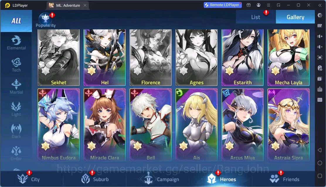 Mobile Legends: Adventure Accounts Global |LV 342|701M Power|VIP 10|Camp 65-4|Hero 321|11 Nexus|40Awaken|2UR|10Epic|50Rare 13