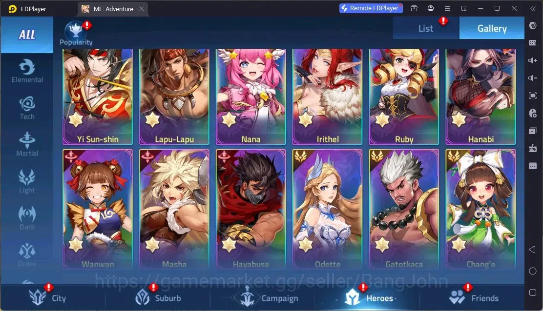 Mobile Legends: Adventure Accounts Global |LV 342|701M Power|VIP 10|Camp 65-4|Hero 321|11 Nexus|40Awaken|2UR|10Epic|50Rare 17