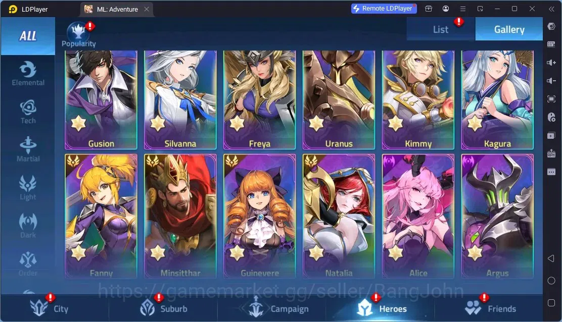 Mobile Legends: Adventure Accounts Global |LV 342|701M Power|VIP 10|Camp 65-4|Hero 321|11 Nexus|40Awaken|2UR|10Epic|50Rare 18