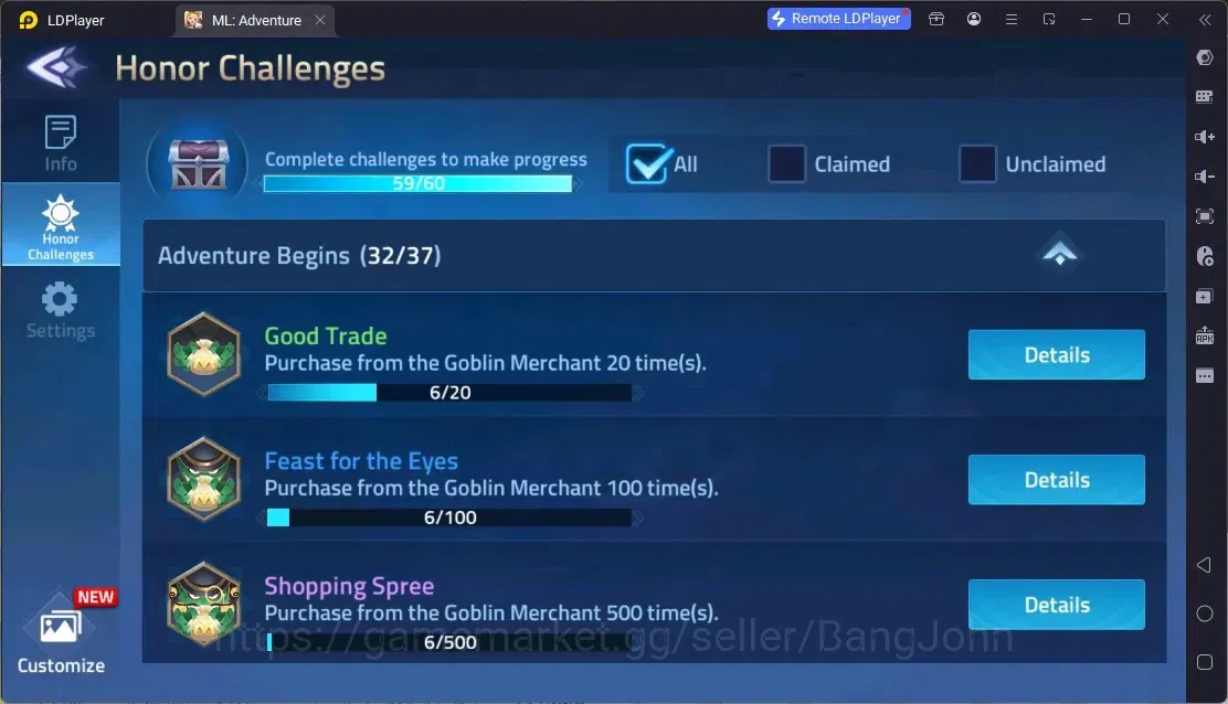 Mobile Legends: Adventure Accounts Global |LV 342|701M Power|VIP 10|Camp 65-4|Hero 321|11 Nexus|40Awaken|2UR|10Epic|50Rare 2