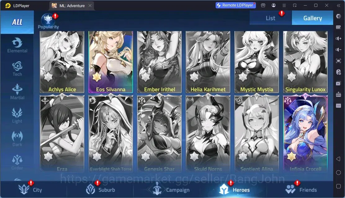 Mobile Legends: Adventure Accounts Global |LV 342|701M Power|VIP 10|Camp 65-4|Hero 321|11 Nexus|40Awaken|2UR|10Epic|50Rare 8