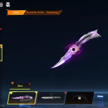 Blood Strike Accounts Collab Skin Asia|Eternal MP7 Tidesong+Ultra Melee Butterfly Deatstar|Collab AOT Female Titan,M4A1