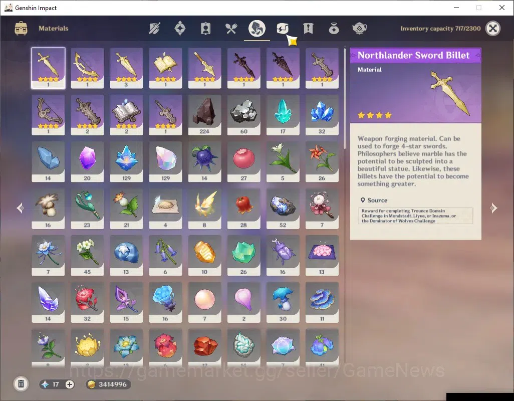 Genshin Impact Accounts ASIA|AR 56|7 Limited + 6 (*5Weapon)|(Mavuika,Flins image 9