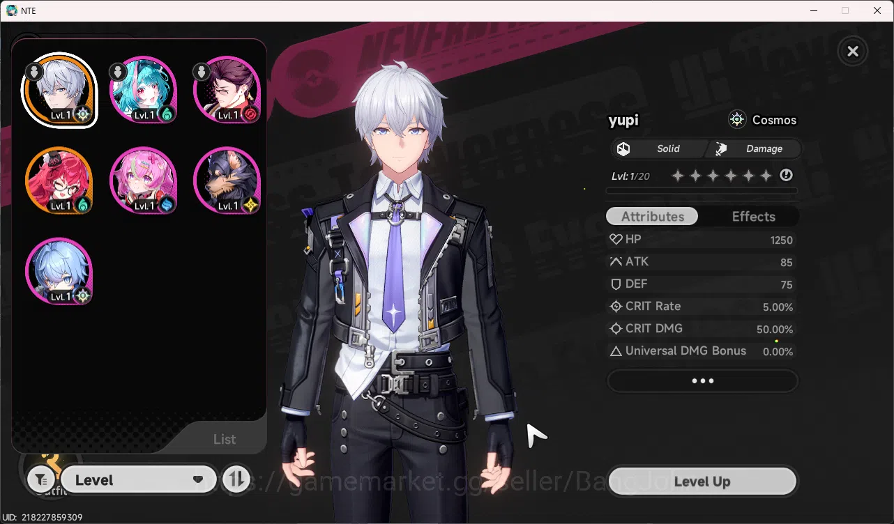 Neverness to Everness Accounts EU | Starter Lvl3 | 1 S Char Nanally + 5 A char +  image 9