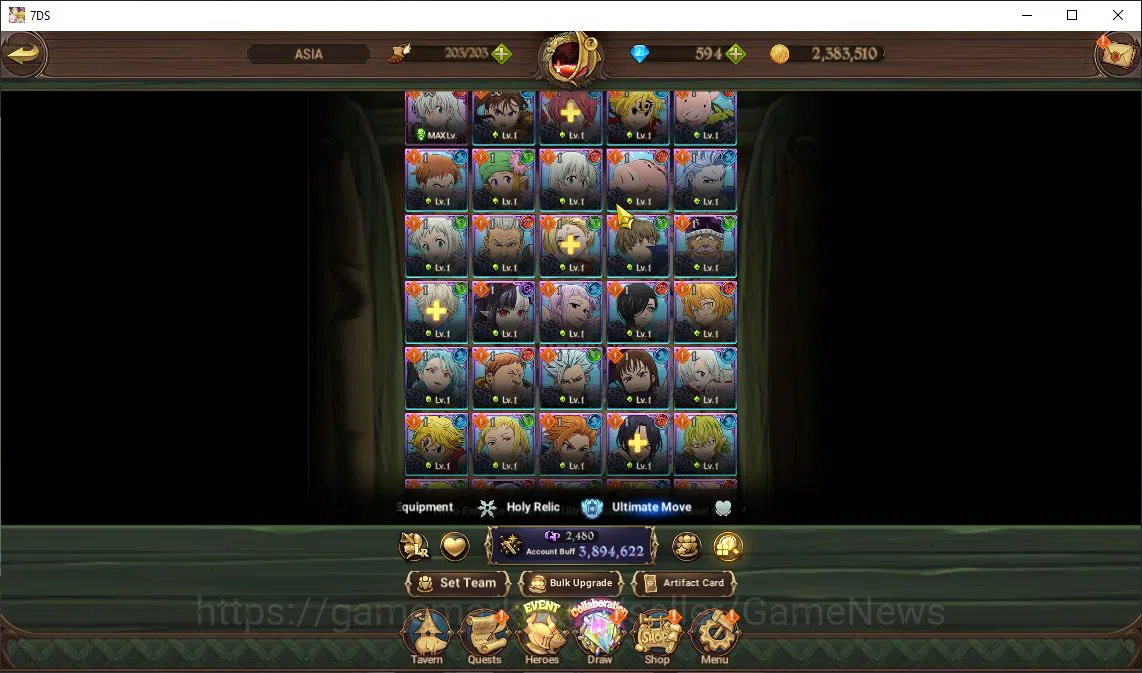 The Seven Deadly Sins: Grand Cross Accounts Asia|3,8M CC|594 DM+102 LS|3 LR+6 UR+Many Collab|S image 12