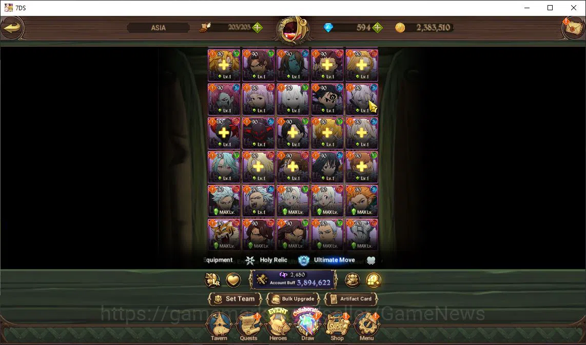 The Seven Deadly Sins: Grand Cross Accounts Asia|3,8M CC|594 DM+102 LS|3 LR+6 UR+Many Collab|S image 14