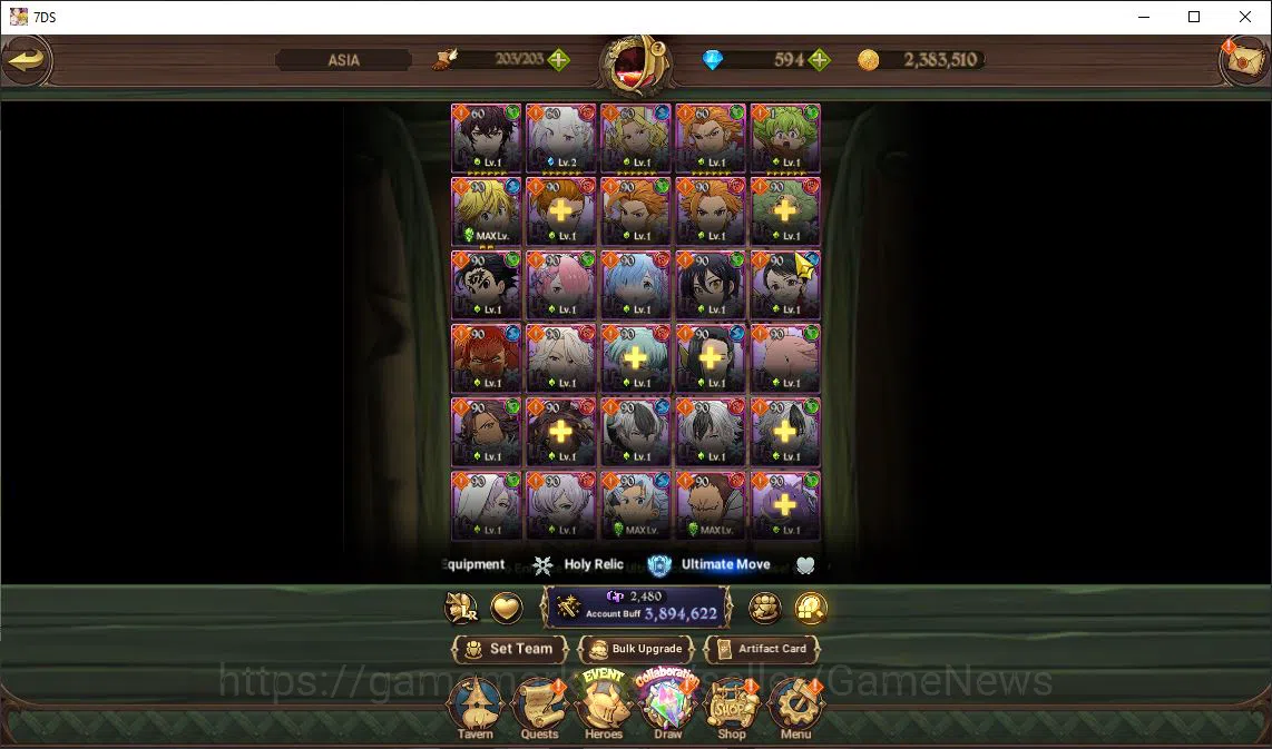 The Seven Deadly Sins: Grand Cross Accounts Asia|3,8M CC|594 DM+102 LS|3 LR+6 UR+Many Collab|S image 15
