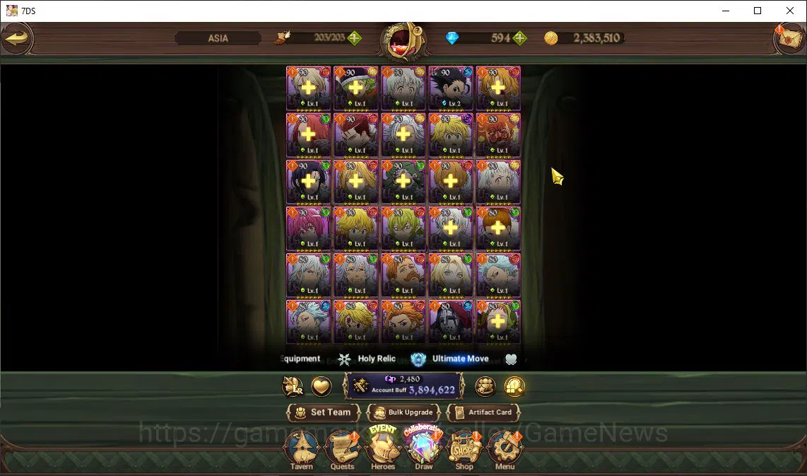 The Seven Deadly Sins: Grand Cross Accounts Asia|3,8M CC|594 DM+102 LS|3 LR+6 UR+Many Collab|S image 16
