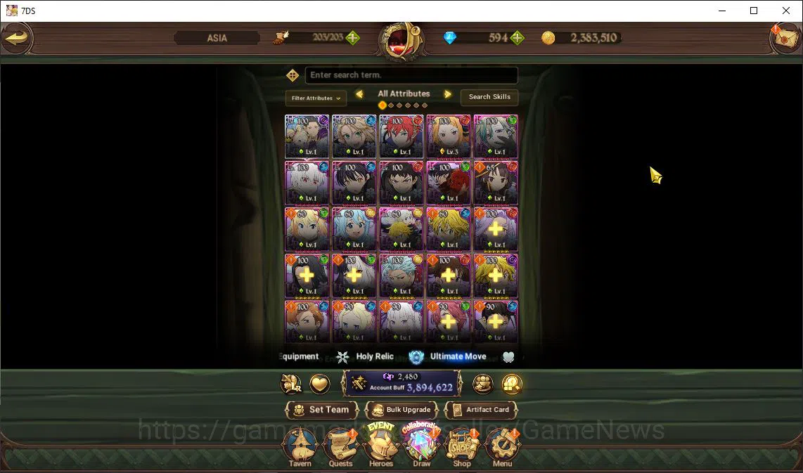 The Seven Deadly Sins: Grand Cross Accounts Asia|3,8M CC|594 DM+102 LS|3 LR+6 UR+Many Collab|S image 17