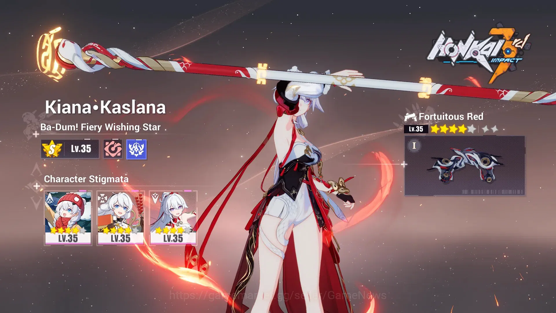 Honkai Impact 3rd Accounts SEA Lv40|1 Fullset|1,2K Crystal|Kiana Kaslana Ba-D image 15