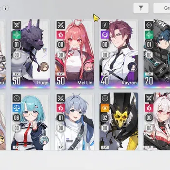Chaos Zero Nightmare Accounts GLOBAL Lv40|6 SSR(Nine,HugoM1,HaruM1,Meilin,Luke,Kayron)+ 10SR