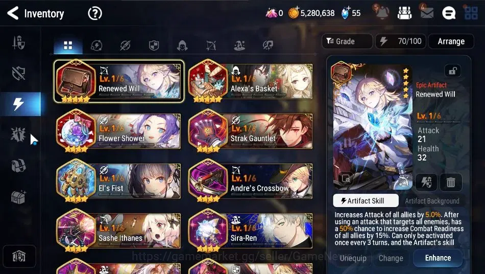 Epic Seven Accounts GLOBAL Unverif|New Era|4 ML(Rhiana&Luciel,Harsetti image 17
