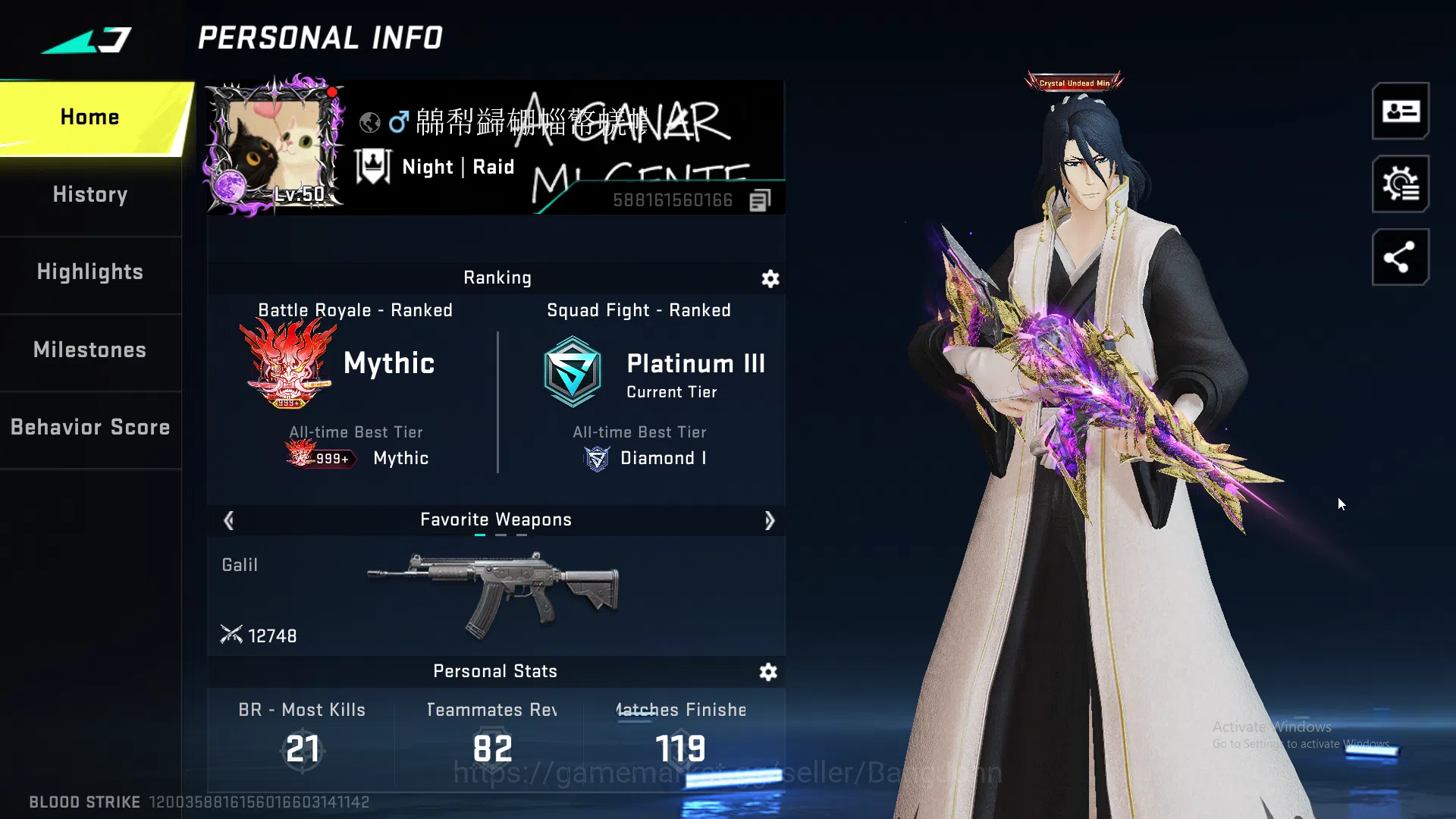 Blood Strike Accounts ASIA | Collab Ethan, Ultra Katya, Ultra Volt| Evo  image 2