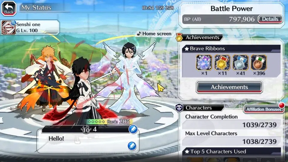Bleach: Brave Souls Accounts [GLOBAL]50K Orb|2 New Renewed Ichigo,10th Anniv[Ru image 2