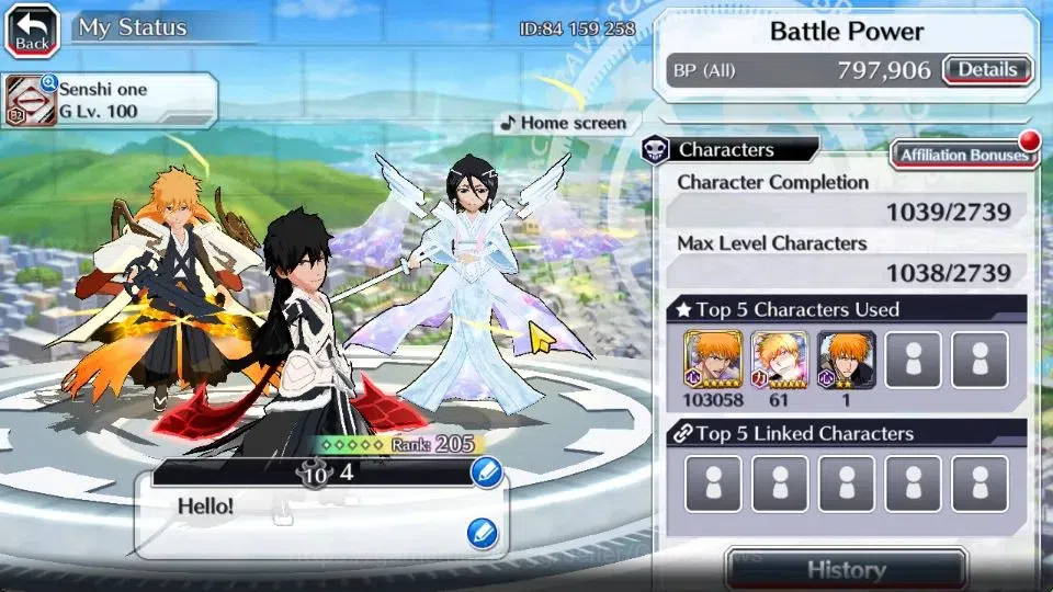 Bleach: Brave Souls Accounts [GLOBAL]50K Orb|2 New Renewed Ichigo,10th Anniv[Ru image 3