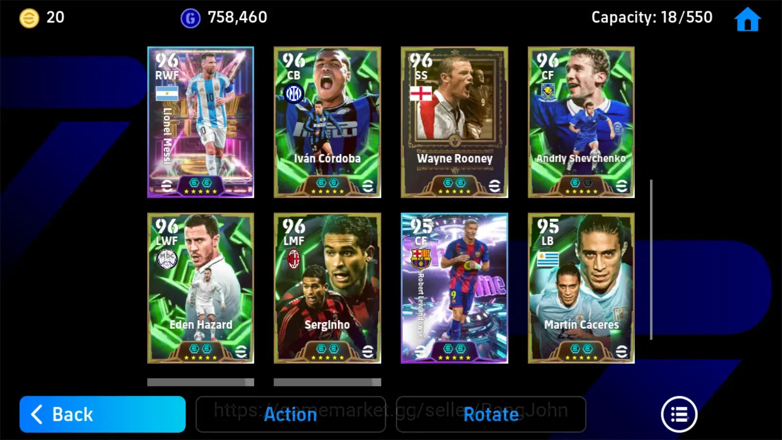 eFootball Accounts ANDROID|PW 3167|Ibrahimovic epic,abbiati epic,cafu image 2