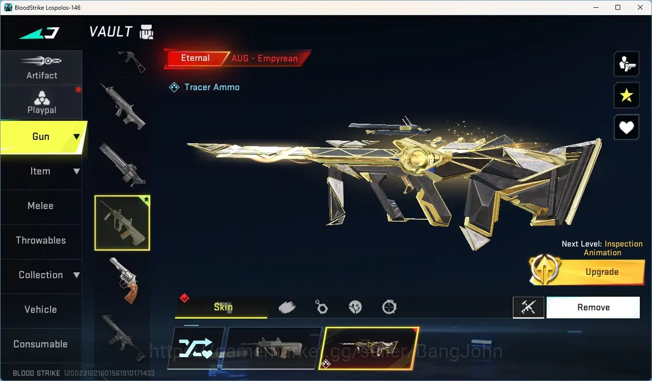 Blood Strike Accounts Collab Skin ASIA |Eternal AUG-Empyrean|1 Collab Gun|1 Collab Striker|1 Ultra Gun|2 Ultra Striker|2 1