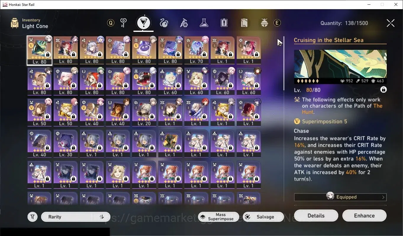Honkai Star Rail Accounts Asia|Free Gi & ZZZ|TL 70|13 Limited|(SW LV.999E1,C image 7