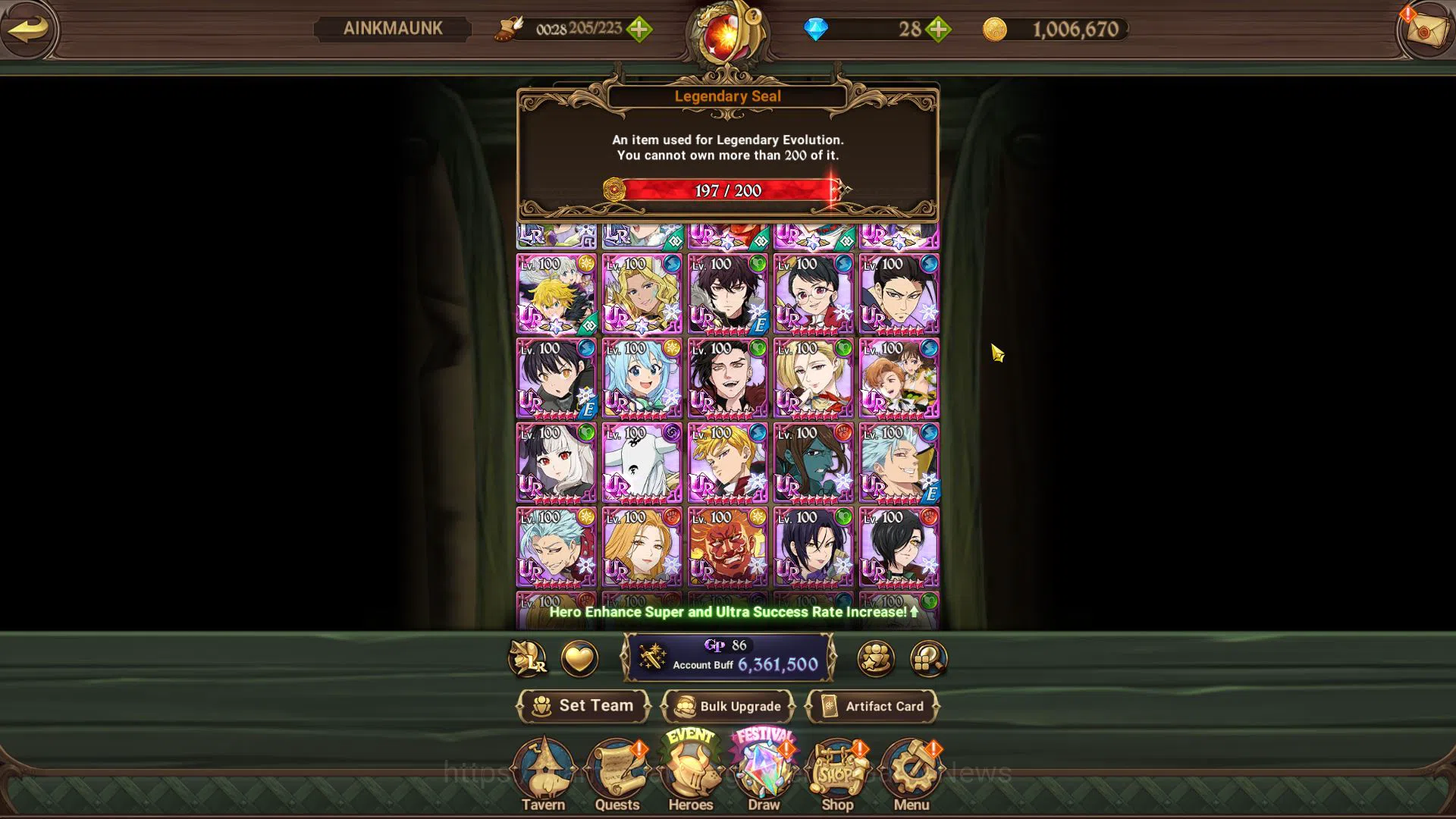 The Seven Deadly Sins: Grand Cross Accounts Asia|6,3M CC|2 LR+8 UR+Konosuba Collab|QD 3/6,Eliz image 3