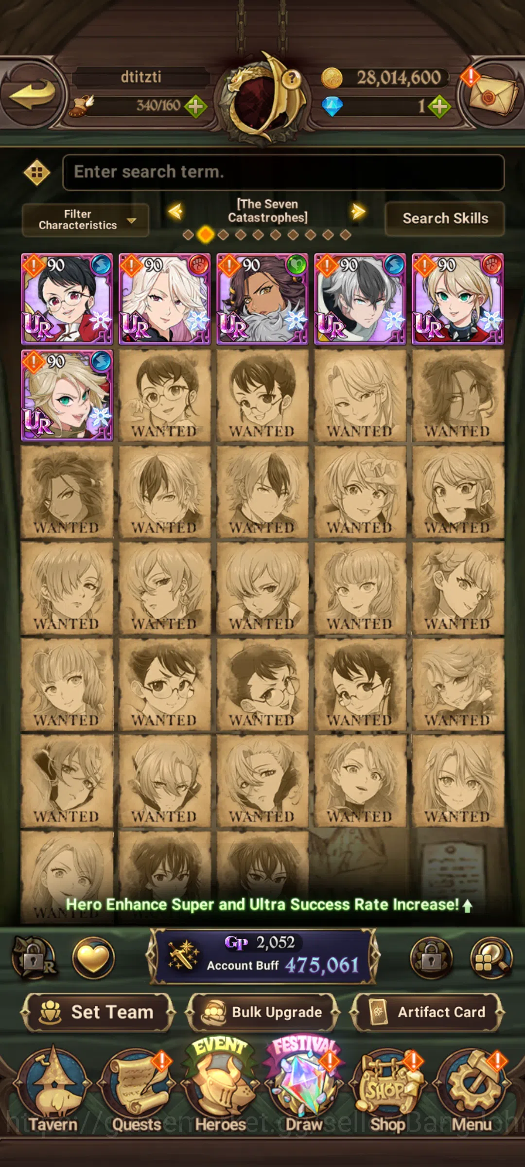 The Seven Deadly Sins: Grand Cross Accounts GLOBAL|475K CC|UR Souls Hel,Oppressor DK,Sabunak,M image 2