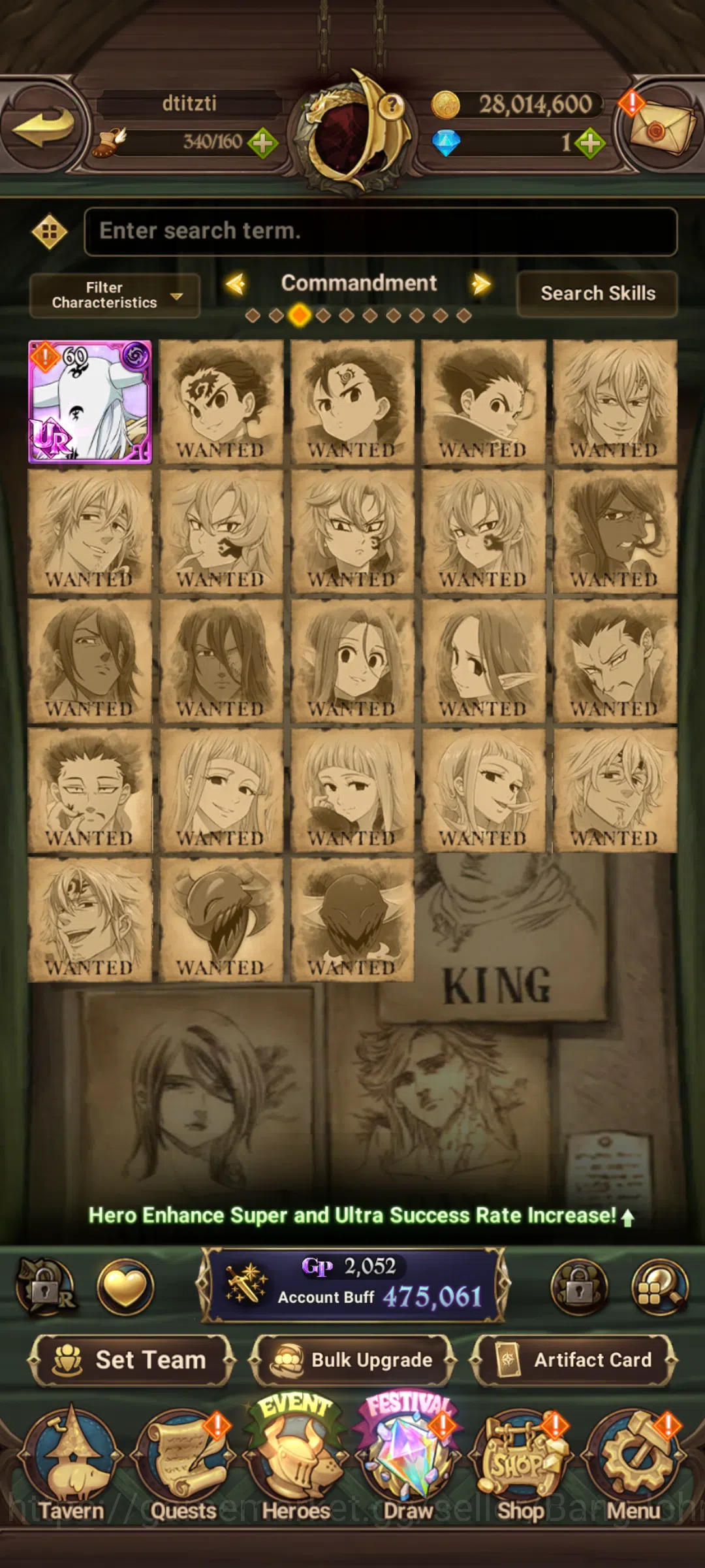 The Seven Deadly Sins: Grand Cross Accounts GLOBAL|475K CC|UR Souls Hel,Oppressor DK,Sabunak,M image 3