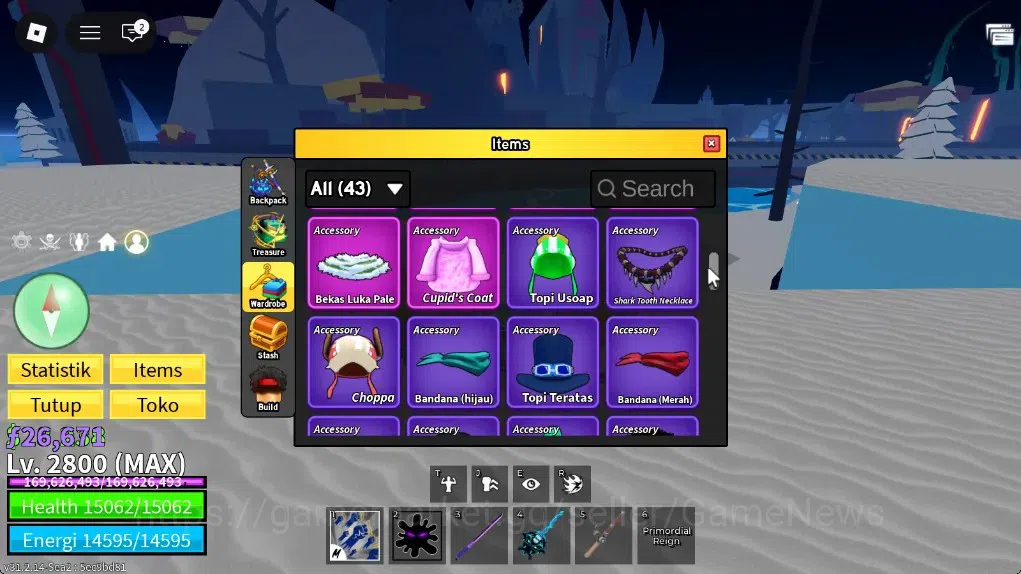 Roblox Accounts Blox Fruit|Lv MAX|God Human MAX|26K Frag|3 Mythic( image 11