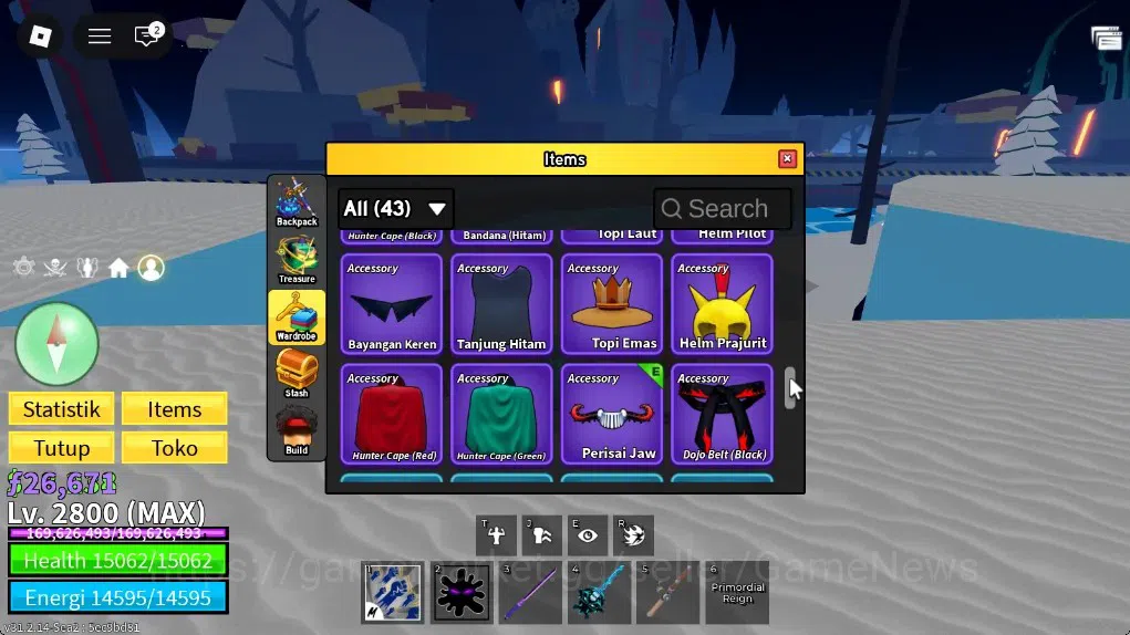 Roblox Accounts Blox Fruit|Lv MAX|God Human MAX|26K Frag|3 Mythic( image 13