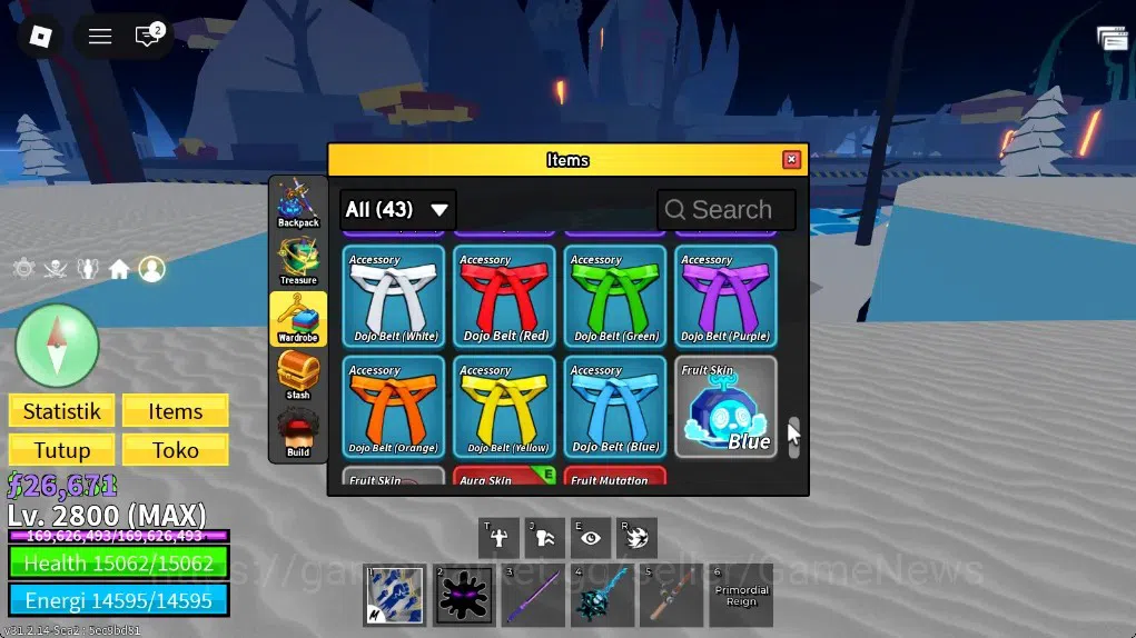 Roblox Accounts Blox Fruit|Lv MAX|God Human MAX|26K Frag|3 Mythic( image 14