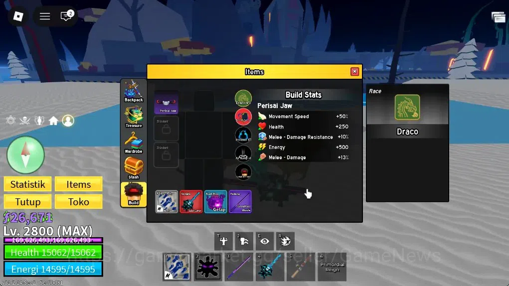 Roblox Accounts Blox Fruit|Lv MAX|God Human MAX|26K Frag|3 Mythic( image 18